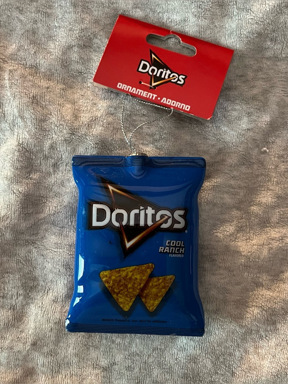 Christmas Tree Ornament Shatterproof Doritos Cool Ranch Decoupage 3.5” New